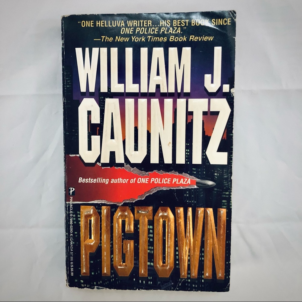 💝 Pigtown by William J. Caunitz Mystery Suspense Mass Produced Paperback Book